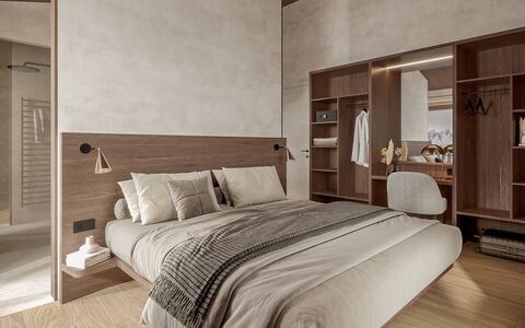 Haus 400: Bygning, Møbel, Komfort, Bed Frame, Seng, Cabinetry, Hus, Textile, Træ, Indretning