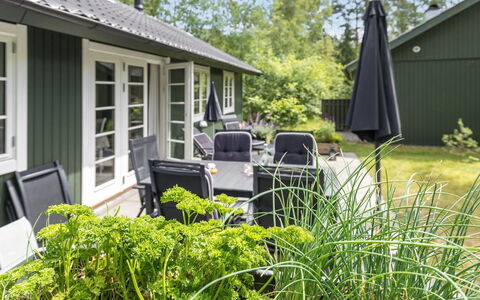 Tume - 200M from the Sea: Busk, Have, Sommerhus, Hjem, Bunddække, Sidespor, Udendørs Møbler, Lawn, Gård, Garden Bygninger