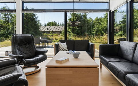 Gonne - 350M from the Sea: Møbel, Indretning, Gulvbelægning, Etage, Træ, Stue, Bord, Couch, Loft, Belysning