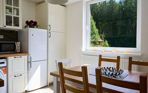 Harrachov 582: Møbel, Cabinetry, Vindue, Stol, Bygning, Træ, Belysning, Indretning, Arkitektur, Countertop