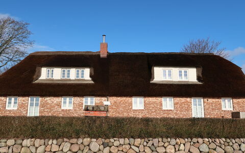 Dagebüll 102: Himmel, Sky, Bygning, Vindue, Plante, Træ, Land Lot, Hus, Græs, Landskab