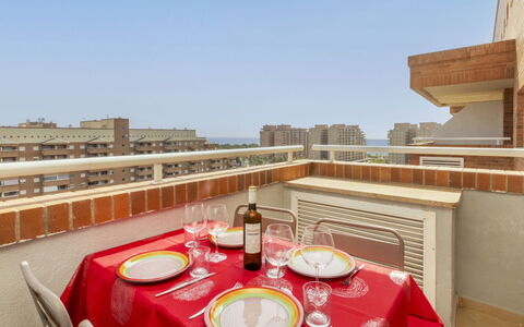 Oropesa del Mar 333: Lejlighed, Boligområde, Kompositmateriale, Ejerlejlighed, Altan, Design, Bejdse, Hotel
