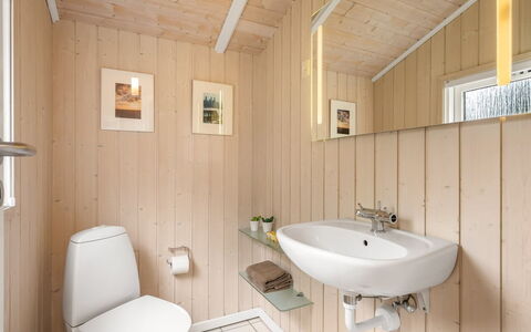 Abiorn - 2.5Km from the Sea: Sanitærarmatur, Badeværelse, Gulvbelægning, Badeværelsesvask, Træ, Håndvask, Indretning, Etage, Tap, Toilet