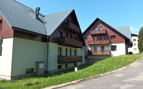 Rokytnice Nad Jizerou 556: Himmel, Bygning, Plante, Vindue, Hus, Land Lot, Sommerhus, Græs, Asfalt, Vejbelægning