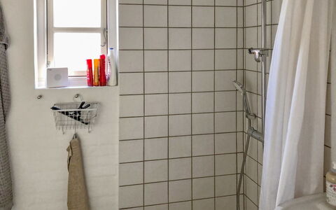 Fulla - 1.1Km from the Sea: Væg, Badeværelse, Sanitærarmatur, Gulvbelægning, Indretning, Etage, Vvs, Flise, Værelse, Tap