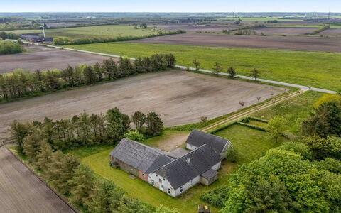 Merrit - 4.6Km to the Fjord: Almindeligt, Luftfotografering, Landskab, Græs-, Mark, Landdistrikt, Fugleperspektiv, Land Lot, Menneskelig Bosættelse, Farm