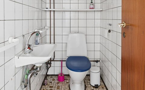 Carmen - 25M from the Sea: Toiletbræt, Badeværelse, Sanitærarmatur, Toilet, Gulvbelægning, Håndvask, Etage, Vvs, Badeværelsesvask, Indretning