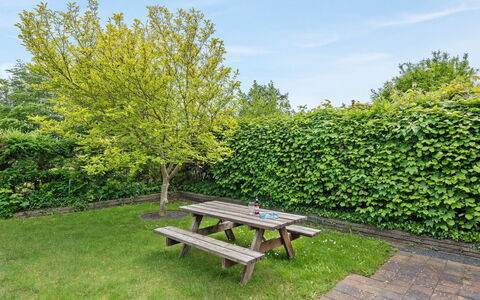 Agnita - 300M from the Sea: Grøn, Blad, Busk, Vedplante, Skygge, Have, Udendørs Bench, Lawn, Landscaping, Gård