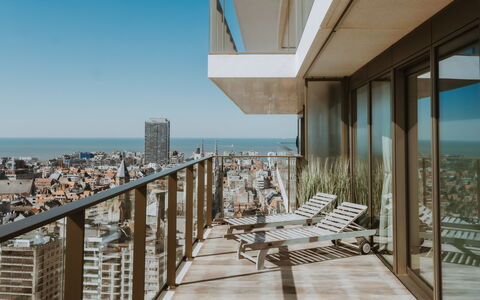 Sky Tower View with Parking: Himmel, Bygning, Daytime, Ejendom, Vand, Azure, Træ, Vindue, Arkitektur, Skygge