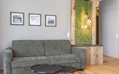 Superior mit 2 Schlafzimmer 900.5: Couch, Ejendom, Bord, Træ, Stue, Bygning, Belysning, Indretning, Billedramme, Arkitektur