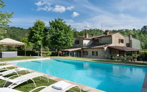 Il Mulino Di Vogognano - Subbiano, Private Pool, J: Vand, Sky, Himmel, Plante, Ejendom, Bygning, Svømmepøl, Azure, Træ, Krop Af Vand