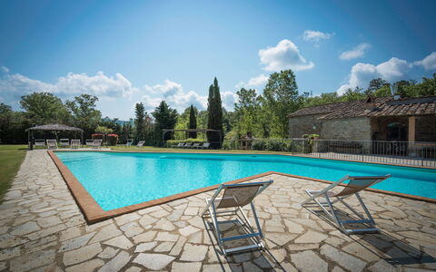 Mulino Al Suono - Badia Agnano, Toscana: Vand, Sky, Himmel, Svømmepøl, Plante, Azure, Træ, Udendørs Møbler, Rektangel, Fritid