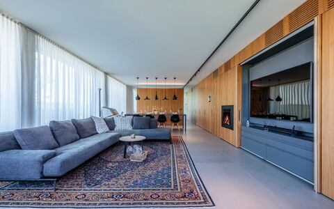 Villa Dalia Venezia: Bygning, Couch, Gulvbelægning, Etage, Vindue, Stue, Komfort, Træ, Væg, Studio Couch