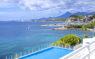 Altea 673: Blå, Svømmepøl, Udvej, Hav, Kyst, Ocean, Fritid, Badeby, Ferieby, Hotel