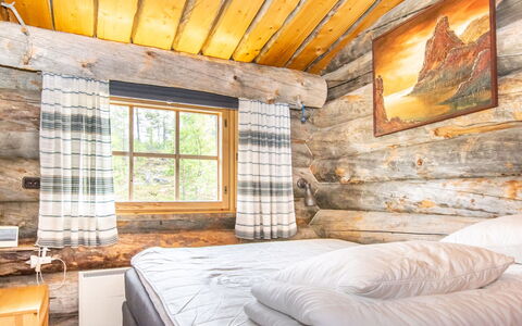 Kelokoto: Træ, Sommerhus, Hjem, Soveværelse, Bjælkehytte, Seng, Sengetøj, Bed Frame, Sengetøj, Hårdttræ