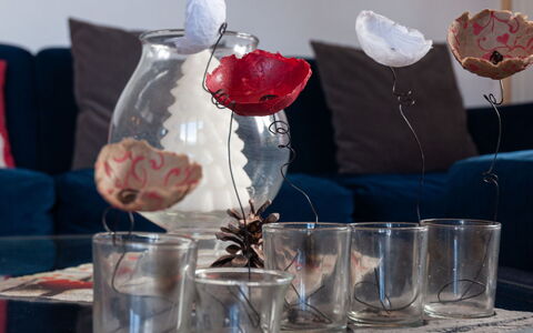 Veysonnaz 655: Drinkware, Glasservice, Bord, Bordservice, Textile, Indretning, Vand, Lyserød, Champagne Glasservice