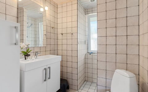 Viljo - 30Km from the Sea: Væg, Gulvbelægning, Sanitærarmatur, Badeværelse, Etage, Indretning, Toilet, Toiletbræt, Vvs, Flise