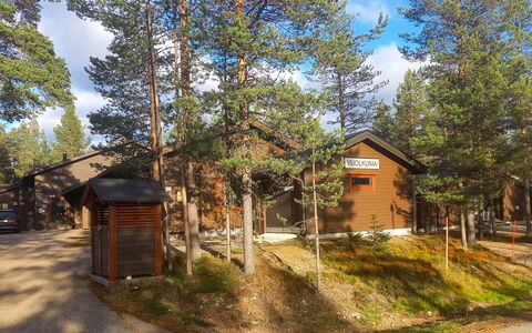 Vuolkuma C: Træ, Sne, Vinter, Sommerhus, Fryser, Hjem, Bjælkehytte, Lærk, Sidespor