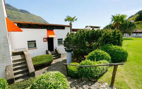 Lugaggia 50: Busk, Bunddække, Have, Sommerhus, Hacienda, Lawn, Landscaping, Gård, Stuehus, Hæk