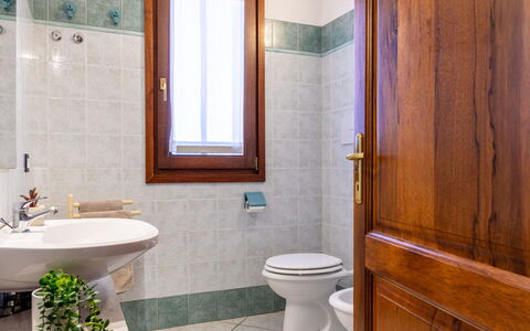 Luzi: Sanitærarmatur, Gulvbelægning, Badeværelse, Etage, Toilet, Indretning, Tap, Vvs, Håndvask, Toiletbræt