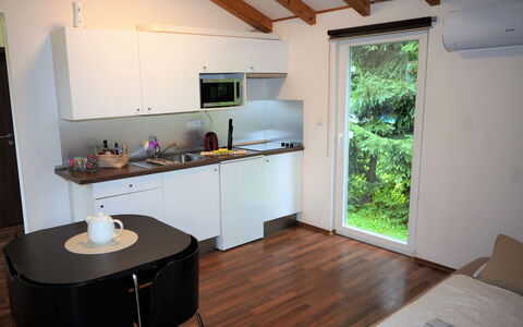 Pod Liščím Kopcem 2+2: Møbel, Bord, Ejendom, Cabinetry, Bygning, Træ, Indretning, Countertop, Gulvbelægning, Køkken