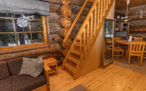 Aurinko-Ruka C6: Sne, Vinter, Træ, Sommerhus, Hus, Tag, Hytte, Hjem, Fryser, Bjælkehytte