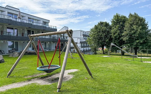 Sankt Englmar 646: Offentlige Rum, Lejlighed, Ejerlejlighed, Lawn, Parkere, Legepladsudstyr, Have, Skygge, Chute, Legetøjsrutsjebane
