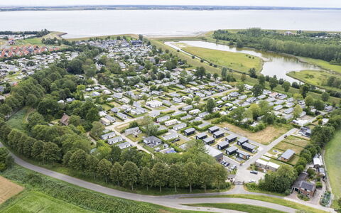 De Noordzee: Busk, Hjem, Sommerhus, Bunddække, Have, Garden Bygninger, Sidespor, Estate, Lawn, Gård
