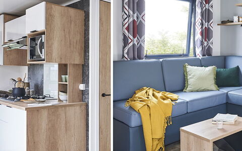 Feriebolig:&nbsp;Mobilhome Prestige 2 Chambres 4 6 Pers 100.1