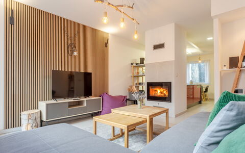 Klinovec Meadows Residence: Møbel, Indretning, Gulvbelægning, Etage, Væg, Værelse, Træ, Loft, Lysarmatur, Stue