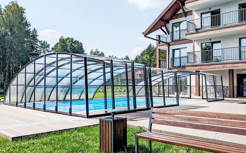 Zapach Lasu - Naturalne Spa: Sidespor, Hjem, Tag, Hus, Boligområde, Sommerhus, Gård, Skygge, Backyard, Lawn