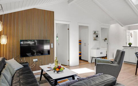 Famke - 1Km from the Sea: Møbel, Indretning, Couch, Gulvbelægning, Væg, Træ, Loft, Etage, Stue, Værelse