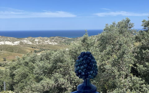 Villa Acquaro, Santa Caterina Dello Ionio, Pool, A: Blå, Landskab, Busk, Vedplante, Shrubland, Chaparral