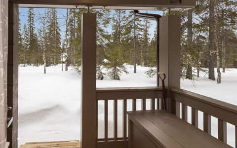 Kuukkelin Kehto: Træ, Vinter, Sne, Hårdttræ, Fryser, Bejdse, Veranda, Dæk, Planke, Skygge