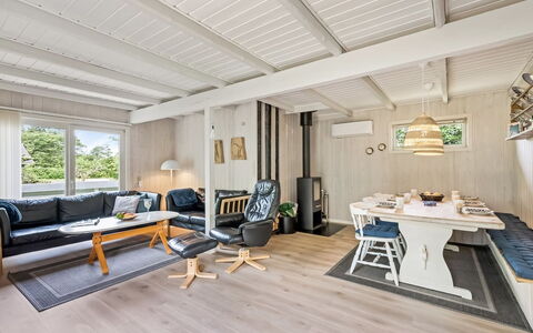 Terkel - 800M to the Fjord: Træ, Indretning, Gulvbelægning, Møbel, Etage, Loft, Couch, Værelse, Stue, Trægulve