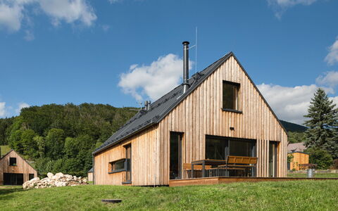 Pod Smědavou 3: Himmel, Sky, Bygning, Plante, Naturlige Landskab, Træ, Træ, Land Lot, Hus, Vindue