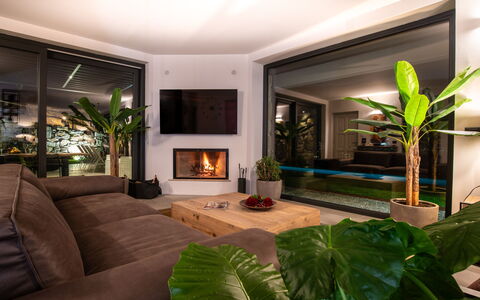 Villa Paradise: Plante, Ejendom, Grøn, Stueplante, Belysning, Indretning, Couch, Komfort, Etage, Stue
