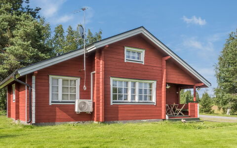 Mansikkaranta 1: Træ, Vinter, Sne, Hjem, Sommerhus, Fryser, Sidespor, Bjælkehytte, Is