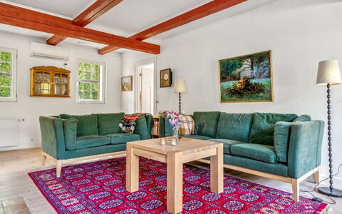 Waldemar - 8Km from the Sea: Møbel, Indretning, Couch, Gulvbelægning, Etage, Væg, Træ, Stue, Værelse, Loft
