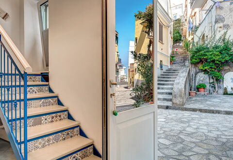 Casetta Di Laura In Massa Lubrense: Plante, Ejendom, Bygning, Azure, Vindue, Hus, Blomsterkrukke, Træ, Trappe, Stueplante