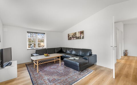 Agla - 2.5Km from the Sea: Indretning, Gulvbelægning, Etage, Couch, Træ, Trægulve, Møbel, Loft, Stue, Værelse