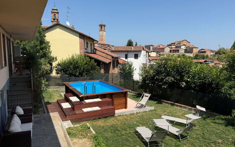 Castagnole Monferrato 200: Svømmepøl, Kompositmateriale, Fritid, Backyard, Udvej, Skygge, Gård, Eco Hotel, Design, Gårdsplads