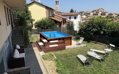 Castagnole Monferrato 200: Svømmepøl, Kompositmateriale, Fritid, Backyard, Udvej, Udendørs Møbler, Skygge, Gård, Design, Stol