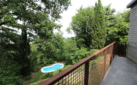 Casa Delle Eriche, Colli Euganei, Pool, Wifi: Blad, Træ, Gelænder, Have, Skygge, Hegn, Backyard, Baluster, Altan, Gård