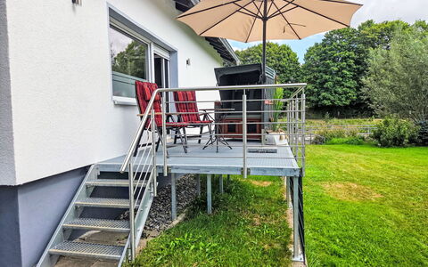 Schieder-Schwalenberg 100: Trappe, Gelænder, Altan, Veranda, Bejdse, Dæk, Hårdttræ, Baluster, Walkway, Udendørs Møbler