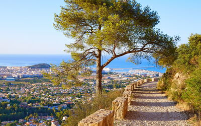 Dénia 773: Vegetationen, Landskab, Turistattraktion, Shrubland, Sti, Chaparral, Arkivbilleder