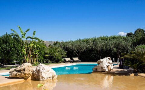 Villa dello Zingaro: Vand, Svømmepøl, Udvej, Eco Hotel, Water Feature, Landscaping, Fritid, Tropics, Have