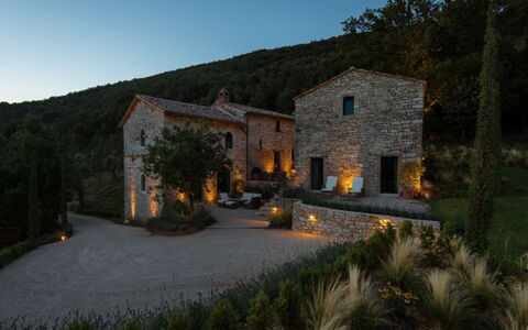 Villa Piuma: Estate, Sommerhus, Landscaping, Stuehus, Have, Mansion, Villa, Landskab Belysning, Aften, Bjerglandsby