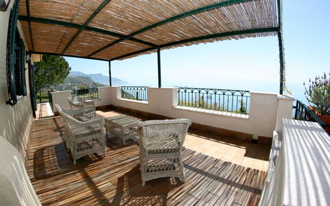 Villa Sant'Agata: Møbel, Udendørs Møbler, Veranda, Bord, Stol, Altan, Udendørs Bord, Skygge, Dæk, Hegn