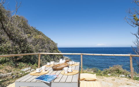 Villa Marciana: Blå, Horisont, Coastal Og Oceaniske Landskabsformer, Hav, Kyst, Ocean, Sollys, Kyst, Gelænder, Tropics